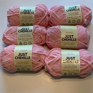 COPY - 6 Skeins Premier Yarn chenille pink new